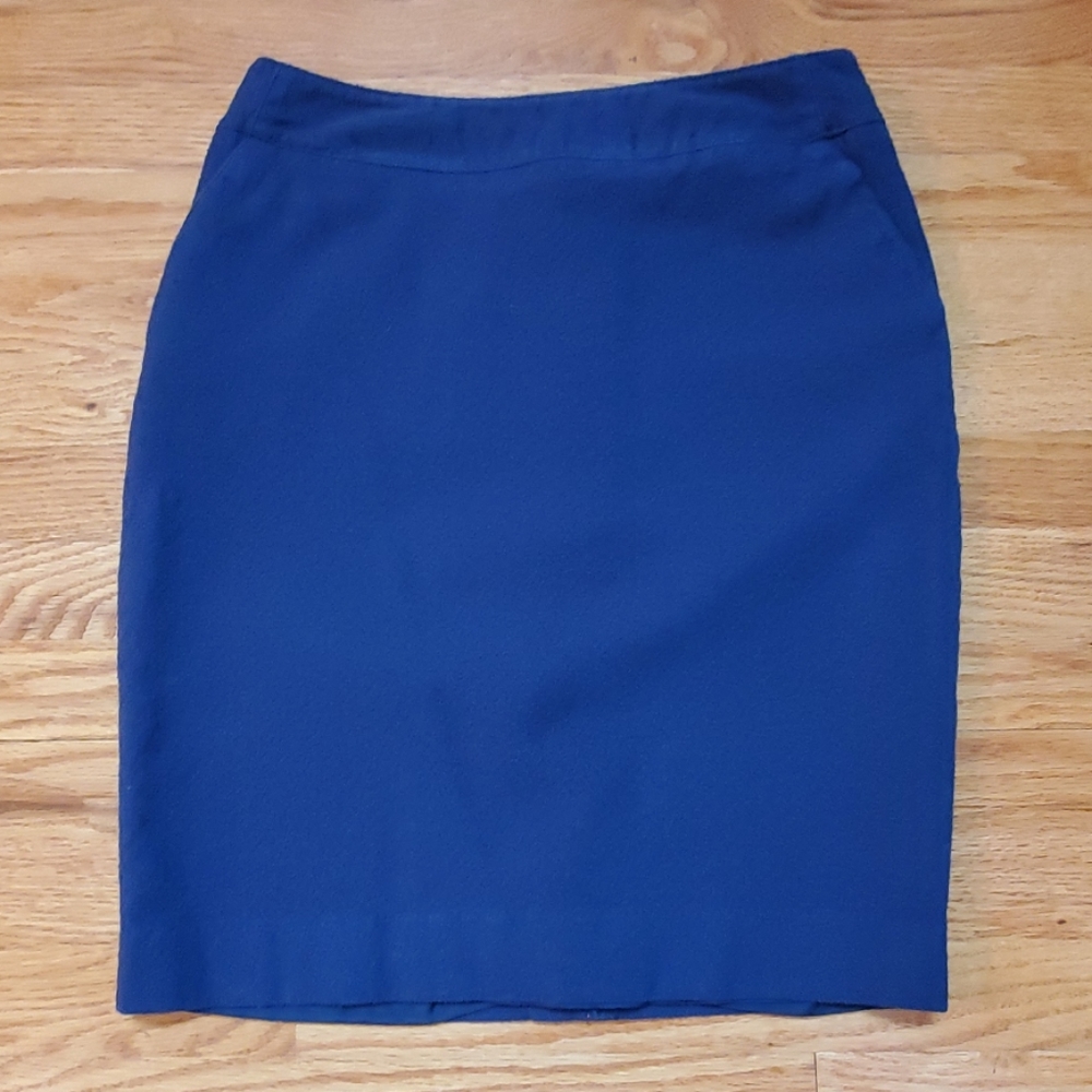 Navy Pencil Skirt